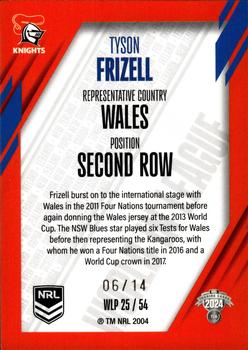 2024 NRL Traders Titanium - World In League Priority #WLP25 Tyson Frizell Back